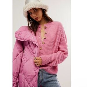 Free people Eloura Cashmere Henley Sweater